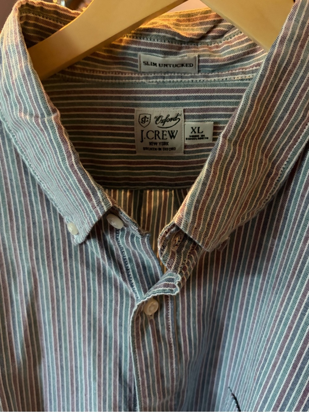 J. Crew Slim Untucked Button-Down Shirt in Stripe